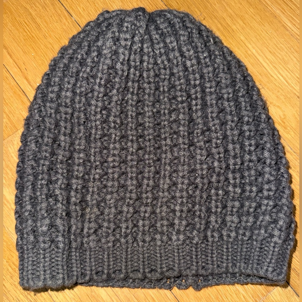 BDG Chunky Knit Beanie in Charcoal Gray